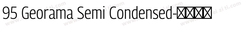 95 Georama Semi Condensed字体转换